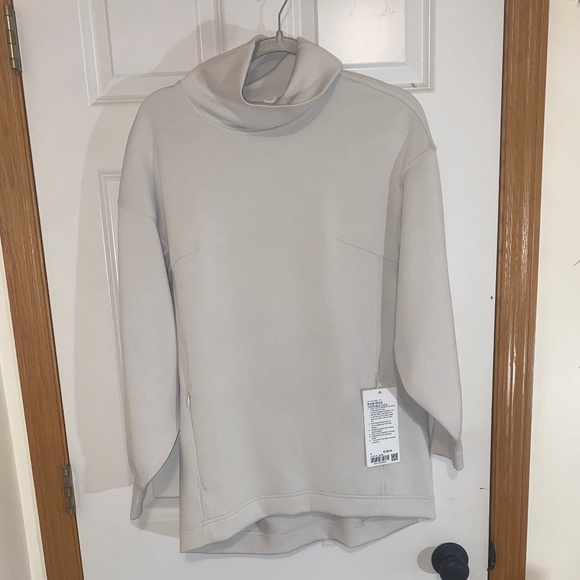 Lululemon athletica Model blend turtleneck tunic bone color cream/white/gray sz4 - Picture 4 of 8